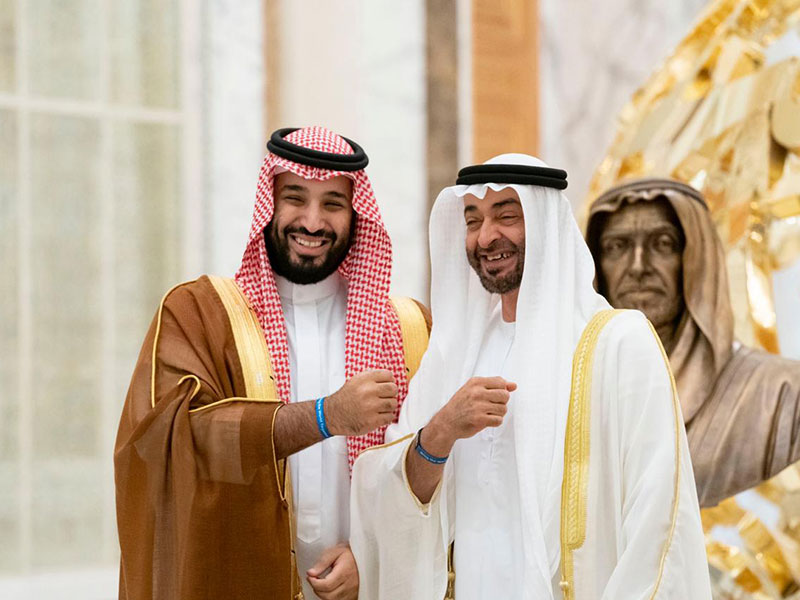 صور من زيارة محمد بن سلمان لبلده الثاني الإمارات